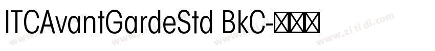 ITCAvantGardeStd BkC字体转换